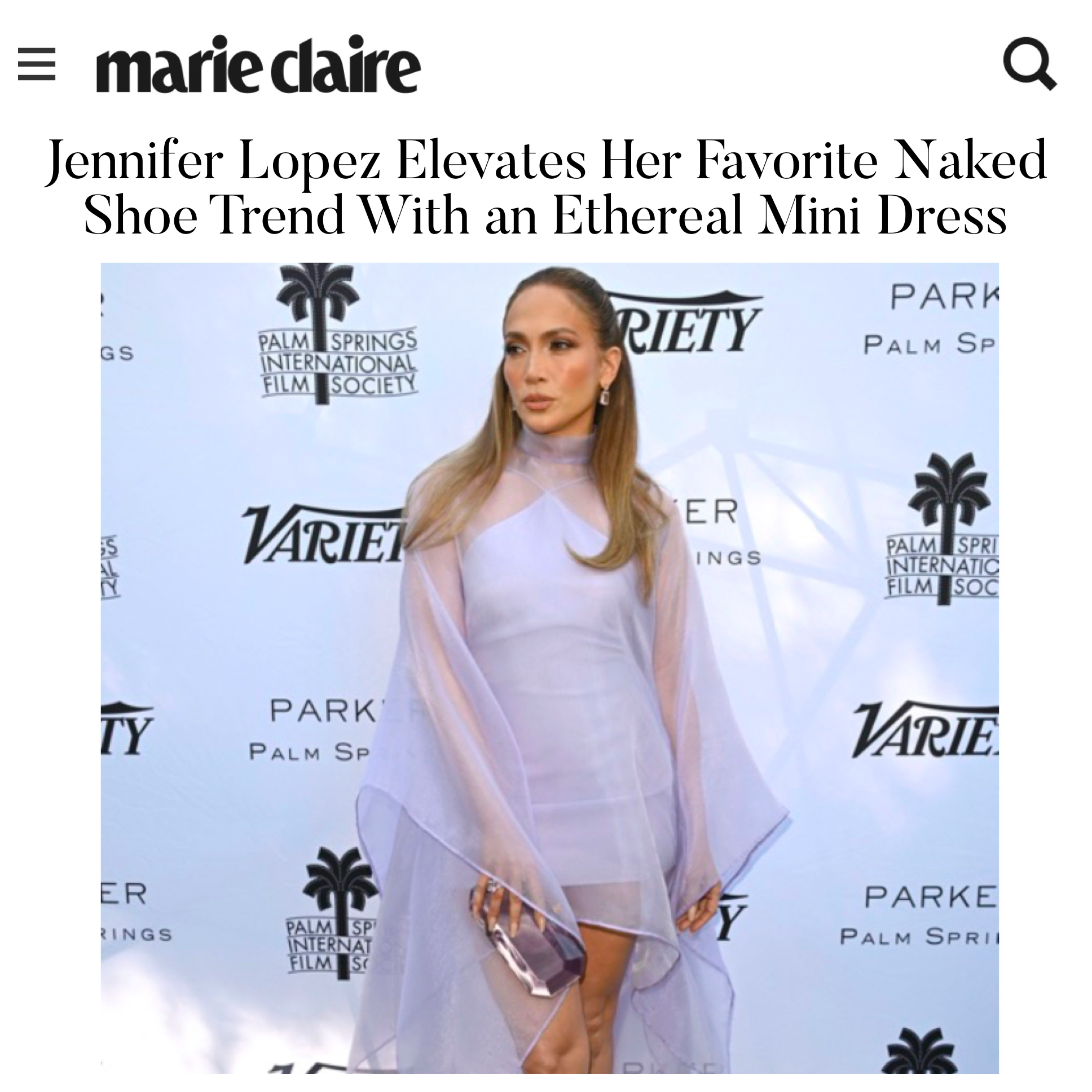 Jennifer Lopez chose to complete her Palm Springs Film Festival look w Jennifer Lopez chose to complete her Palm Springs Film Festival look w