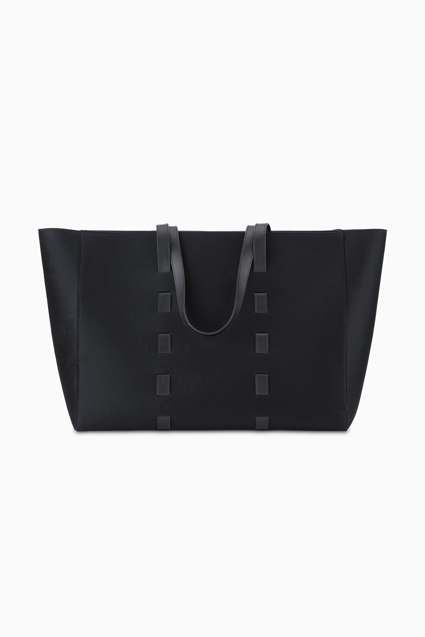 Black Luxury Designer Cashmere Travel Tote Bag