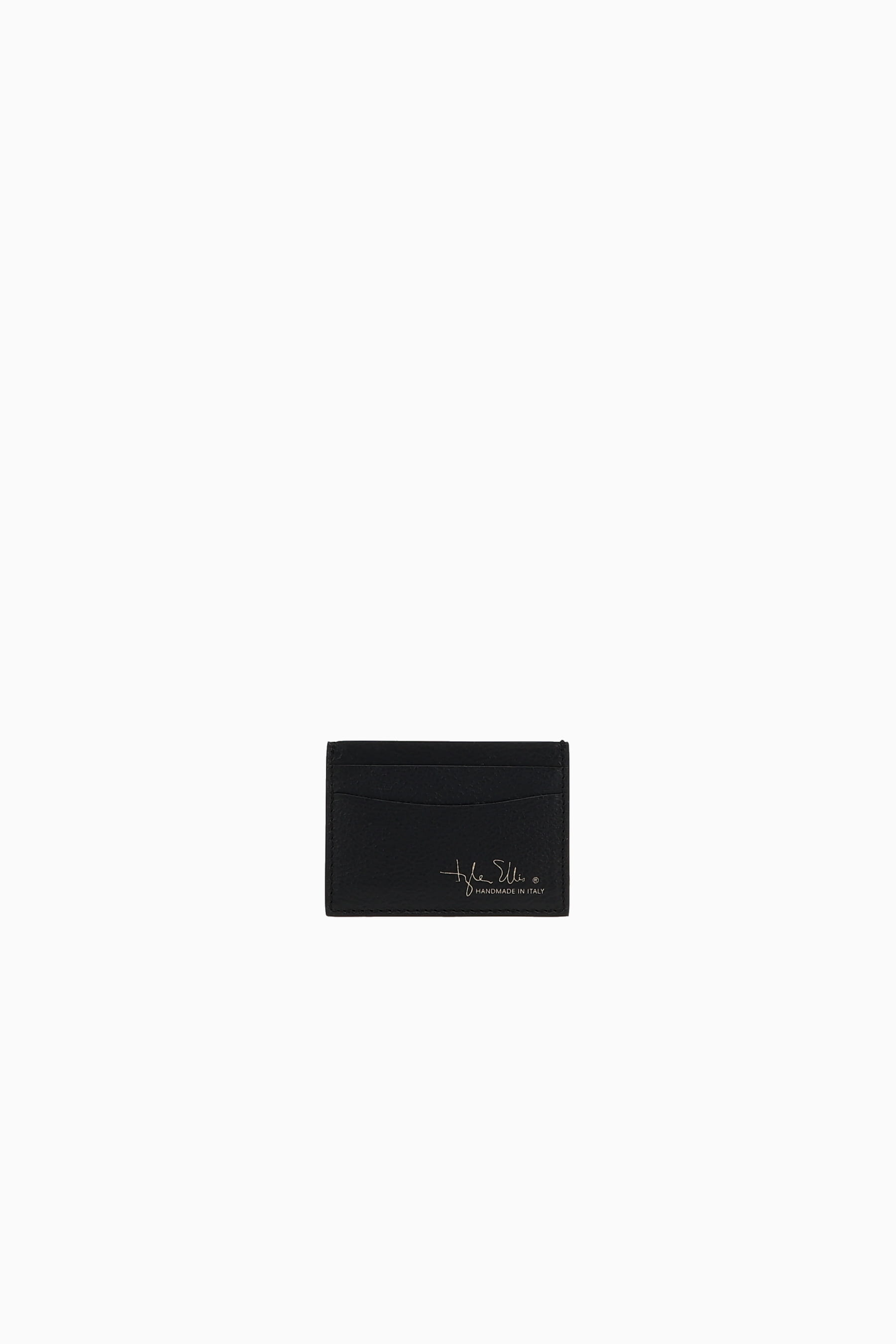Black Leather Designer Card Holder Wallet | Tyler Ellis
