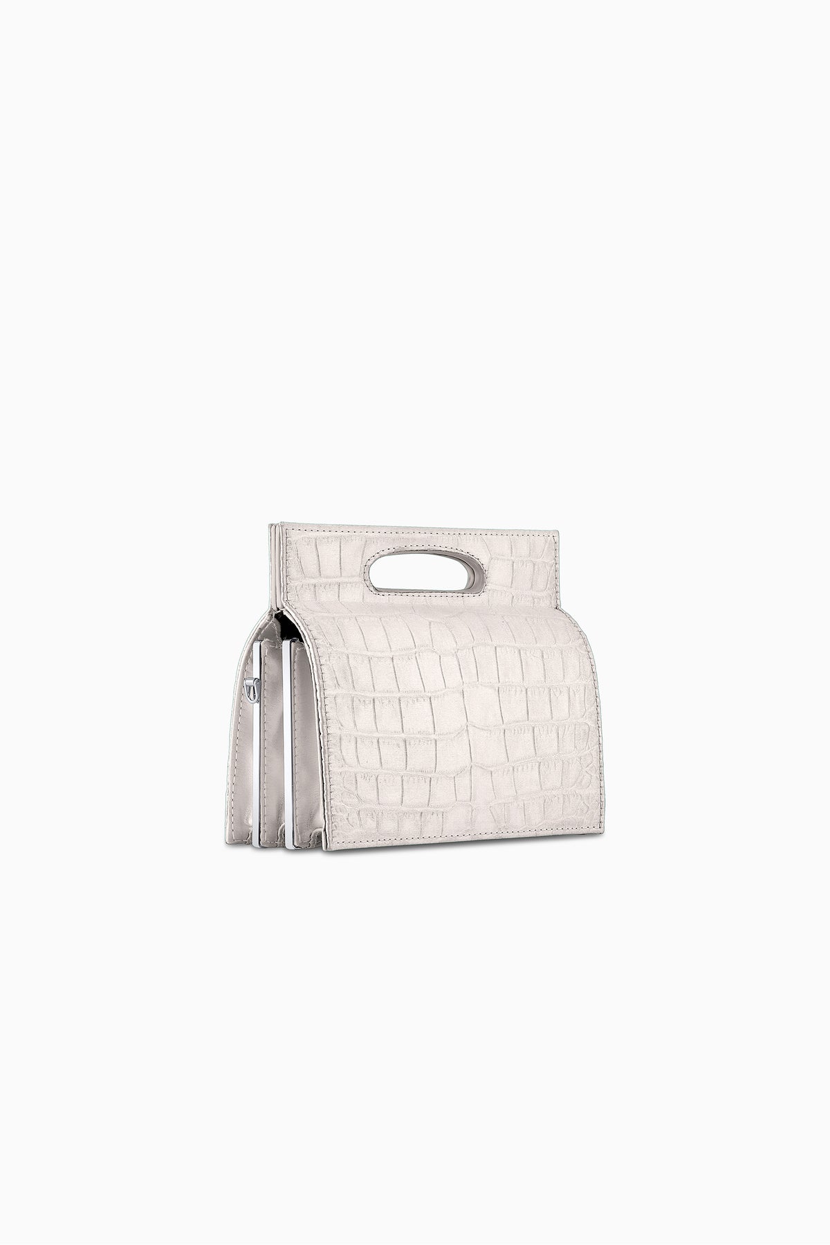 Luxury Designer Wedding Bag in Ivory Satin - Stella Mini | Tyler Ellis