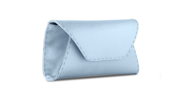 Light discount blue clutch