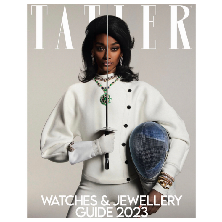 Tatler Magazine features our Signature Lee Pouchet in their coveted Watches & Jewellery Guide 2023