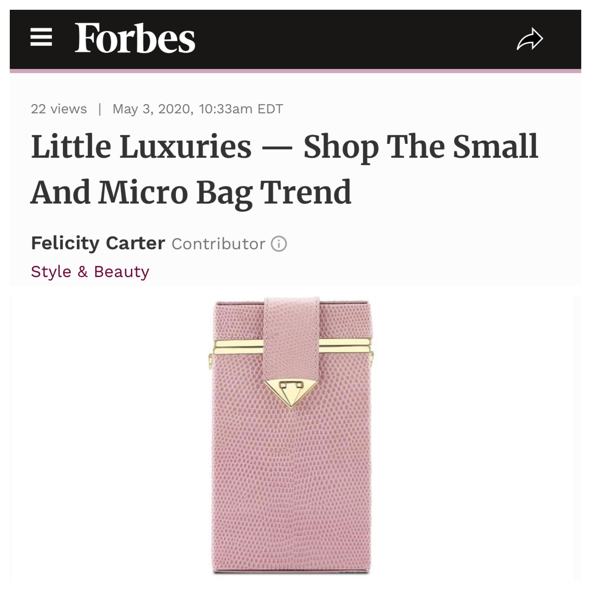 Forbes features our Kelly Box