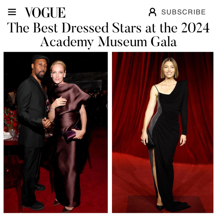 Uma Thurman and Jessica Biel are named Vogue's Best Dressed Carrying Tyler Ellis