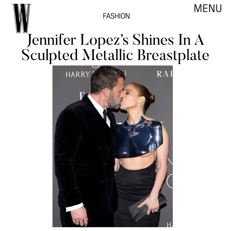 Jennifer Lopez carries our Veronica Clutch in Black Satin to Elle's Women in Hollywood Gala