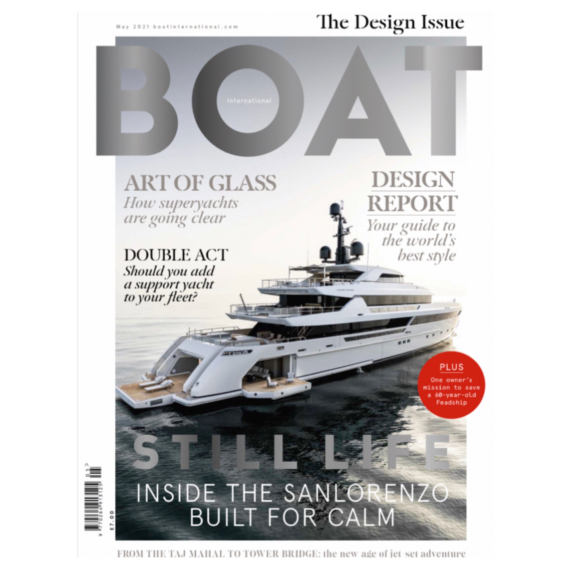 Boat International Features our water resistant Jamie 'Miami' Doctor Bag in this month's Design Issue