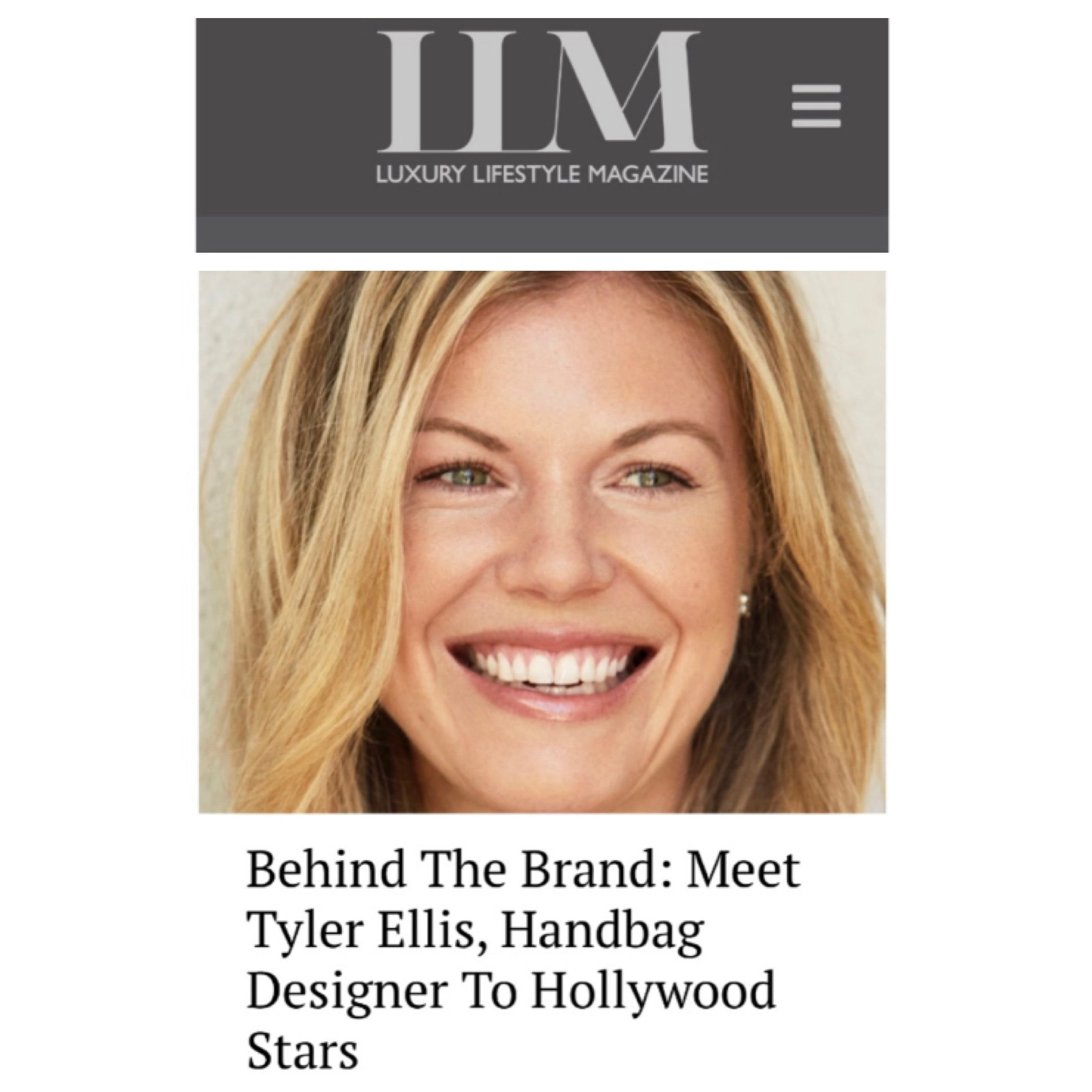 Luxury Lifestyle Magazine does an in-depth interview with Tyler Ellis