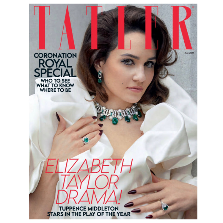 Tatler Magazine features Tyler Ellis in their Couture Main Fashion shoot in their June 2023 Issue