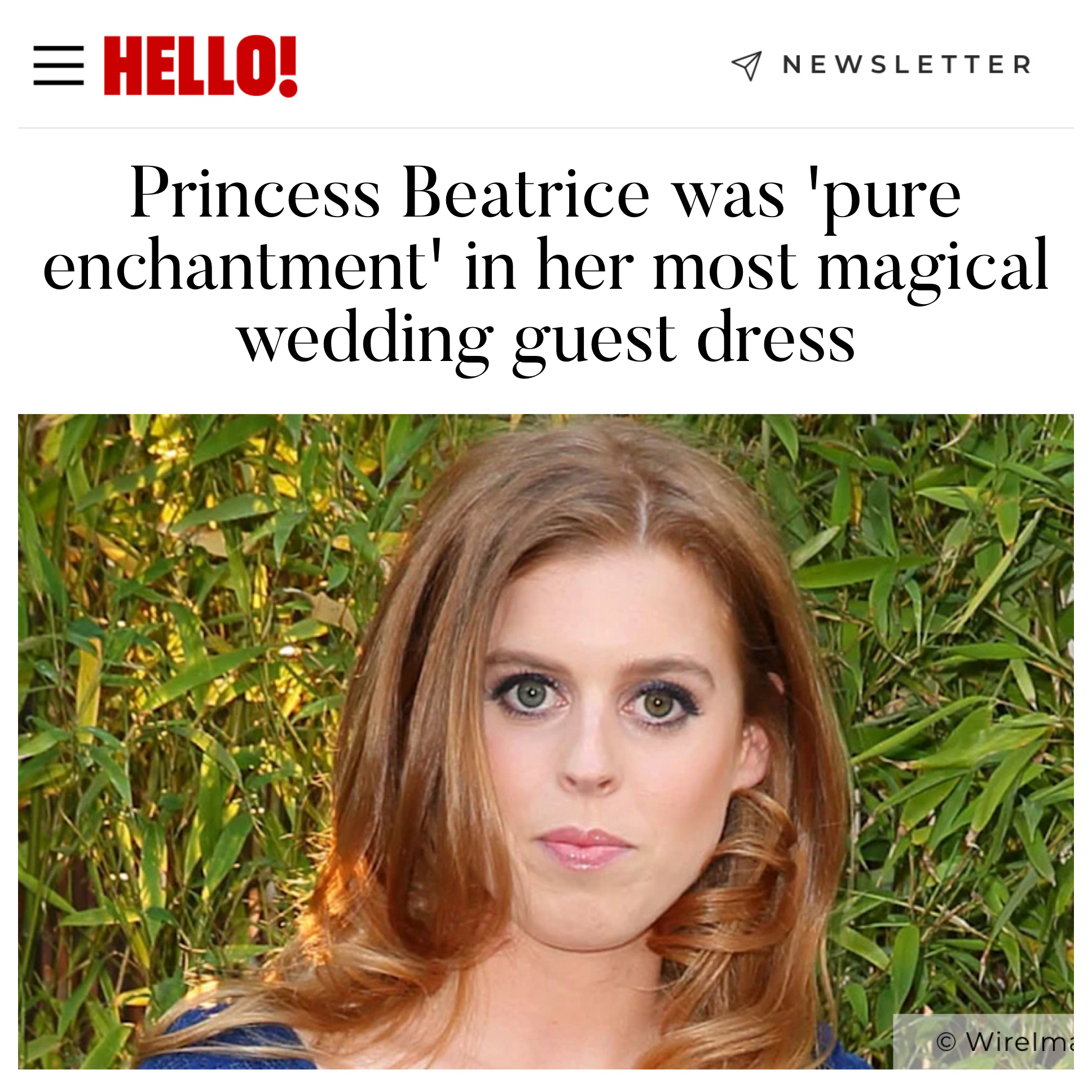 Hello! Magazine goes behind the scenes with Tyler Ellis as she shares insight into styling Princess Beatrice with the Lee 'Pouchet' Clutch