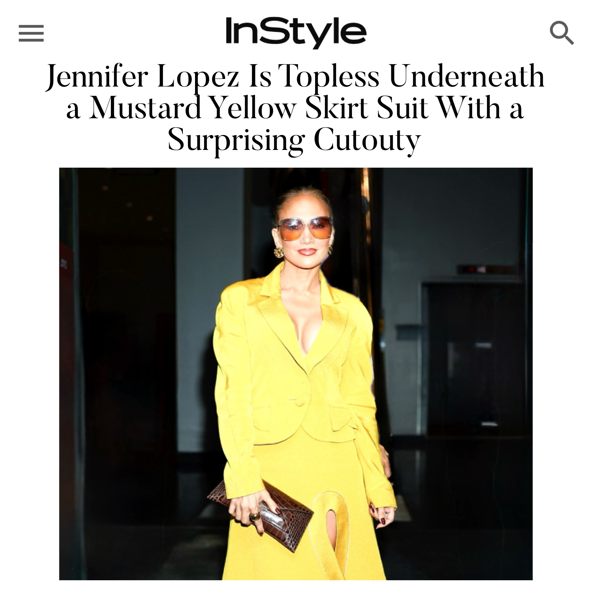 Jennifer Lopez debuts our brand new Lee 'Lineage' Clutch in NYC