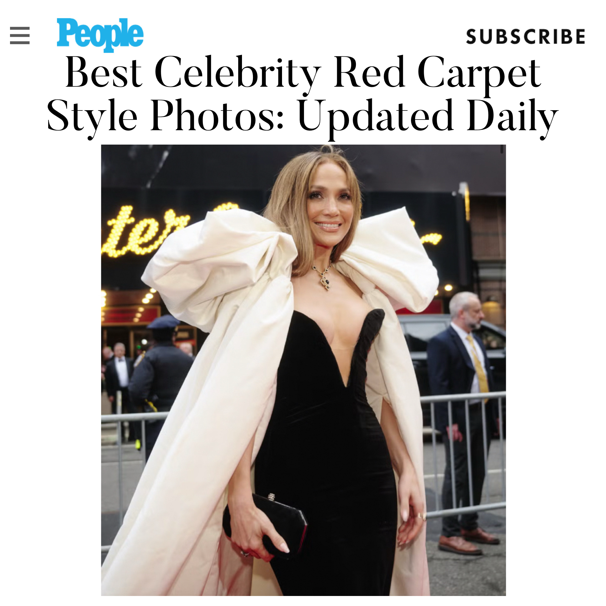 Jennifer Lopez is voted Number One  carrying our Perry Clutch
