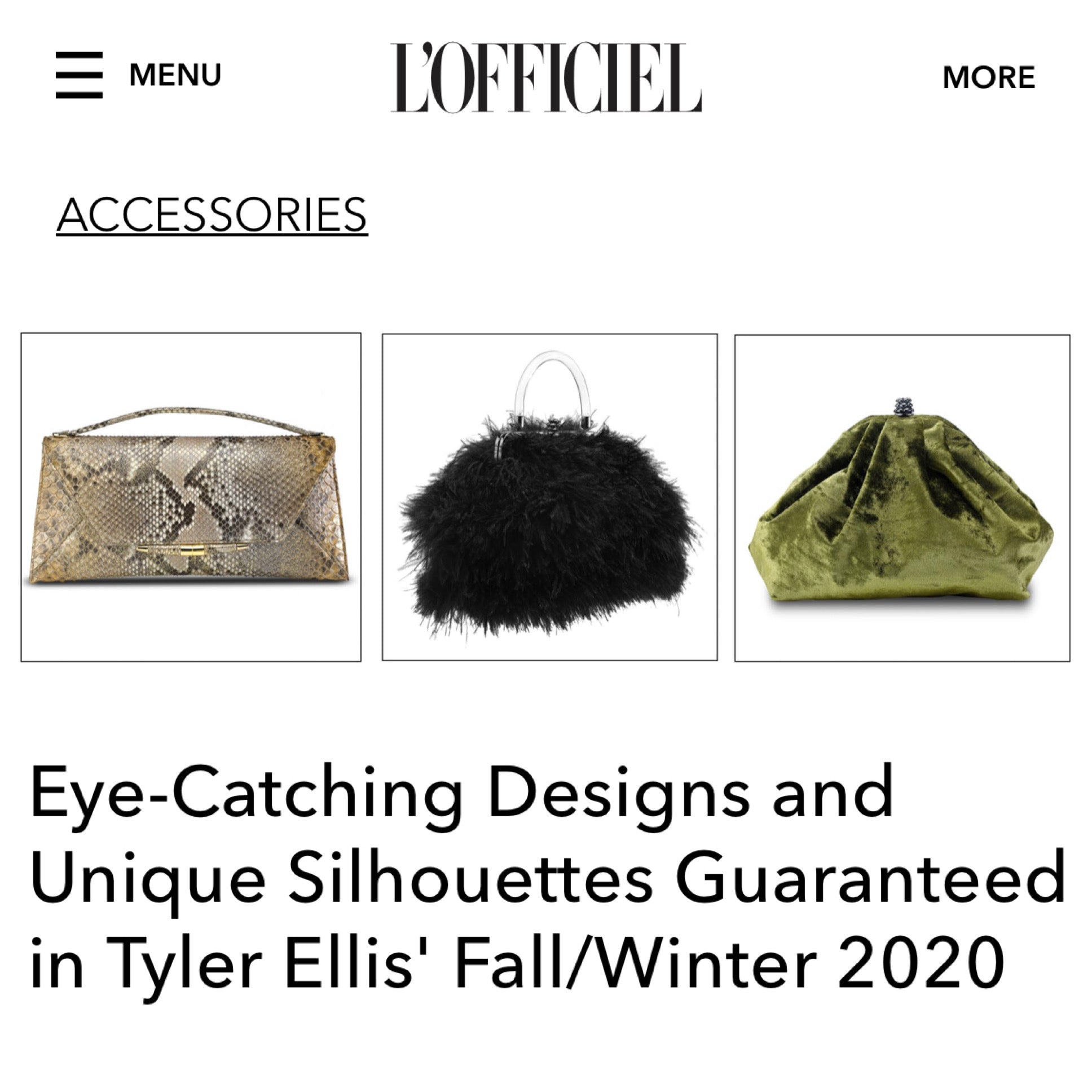 L'Officiel spotlights our Lyon Collection