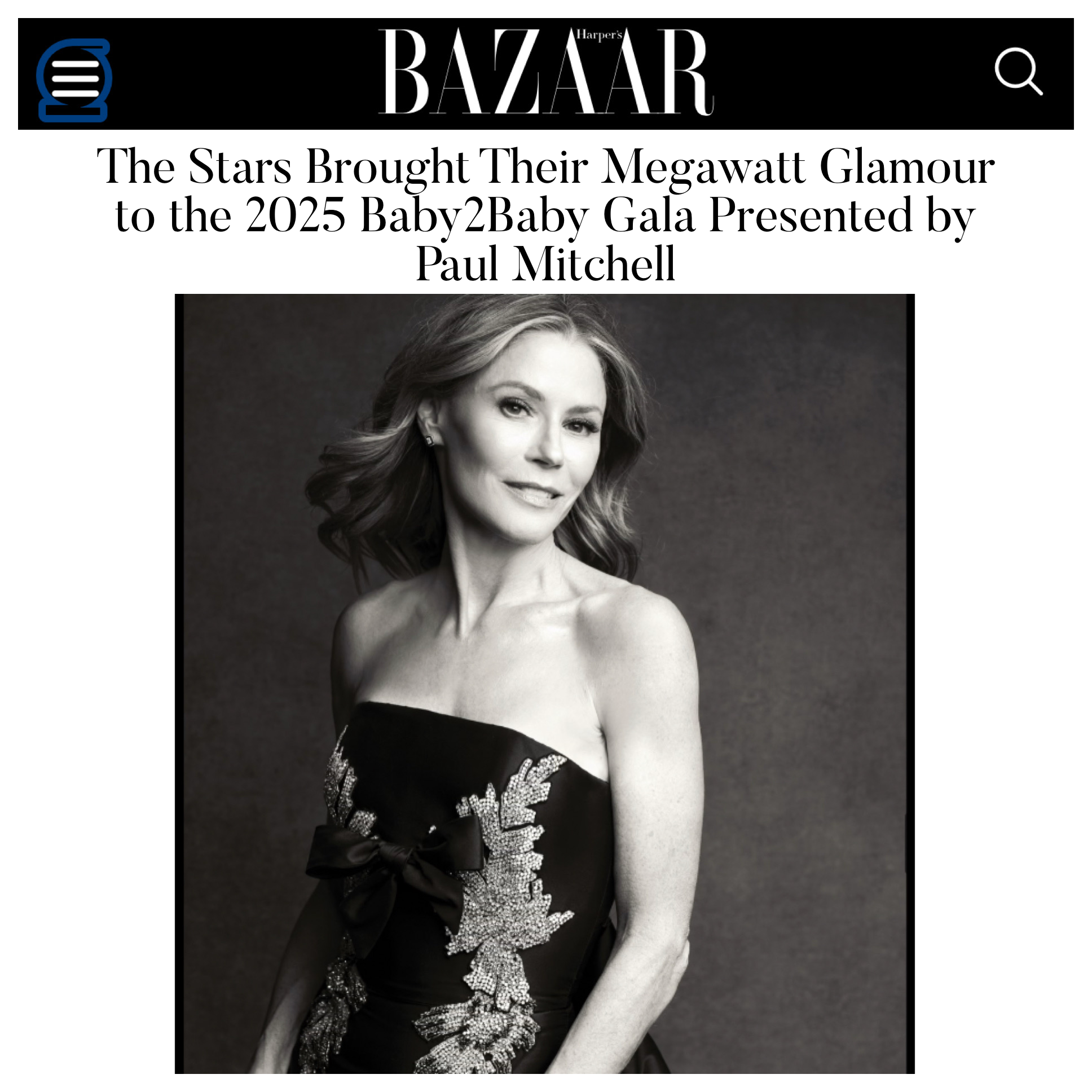 Julie Bowen choose our Eloise Clutch to finish her Zuhair Murad look at the 2025 Baby2Baby Gala