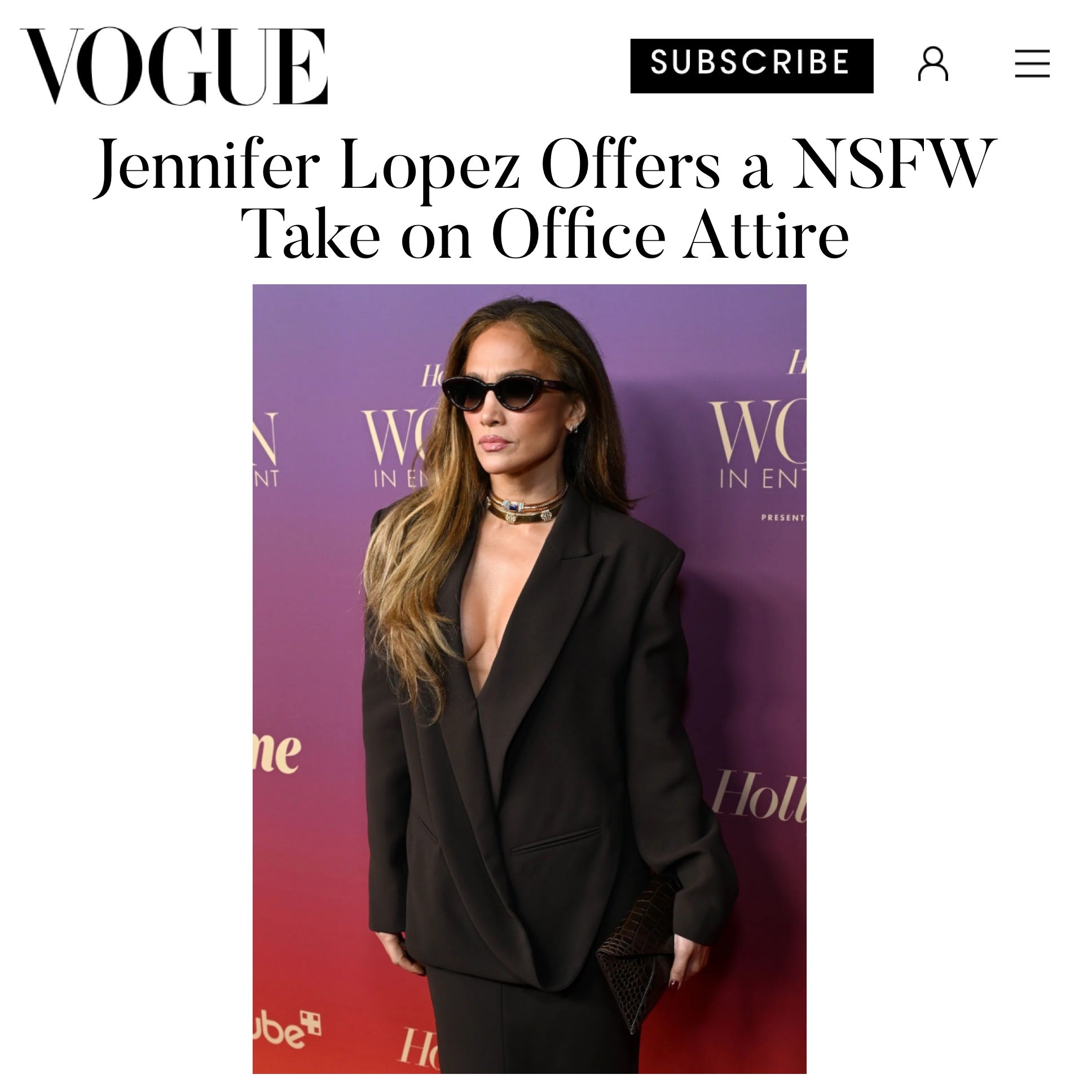 Jennifer Lopez finishes her look with our Lee 'Lineage' Clutch