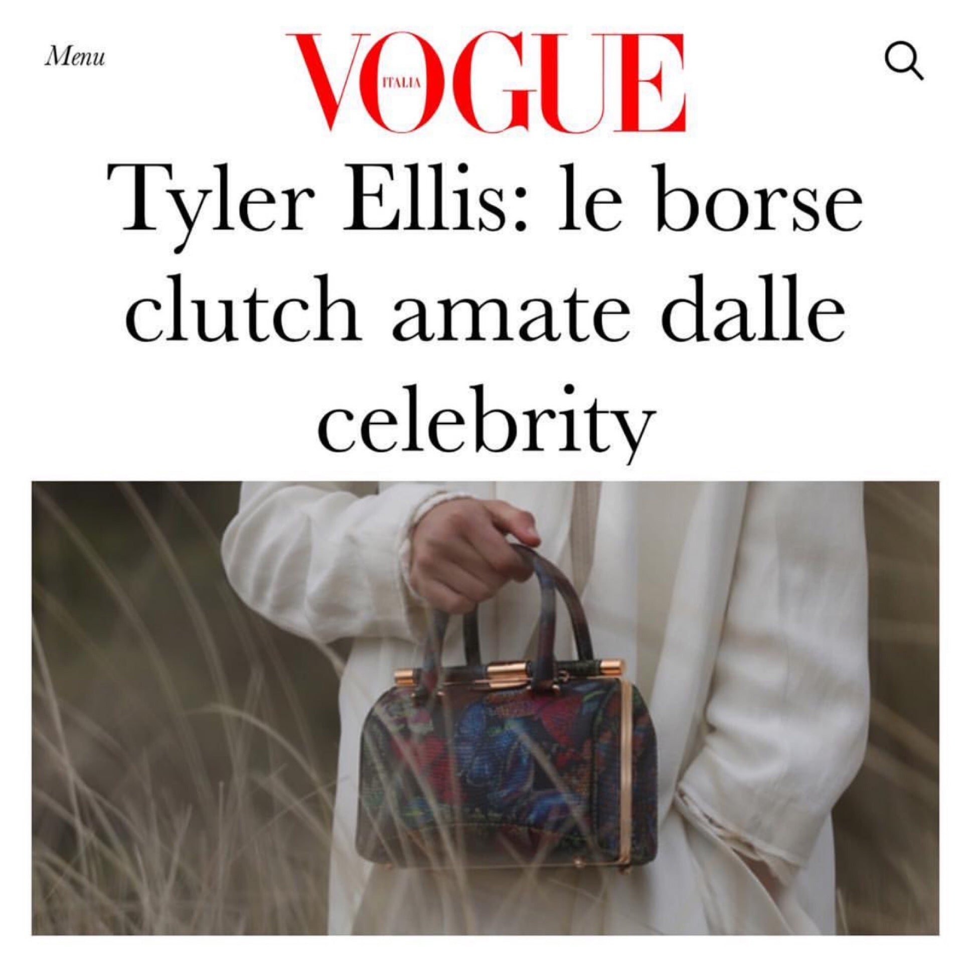 Vogue Italia: The Clutch Loved By Celebrities