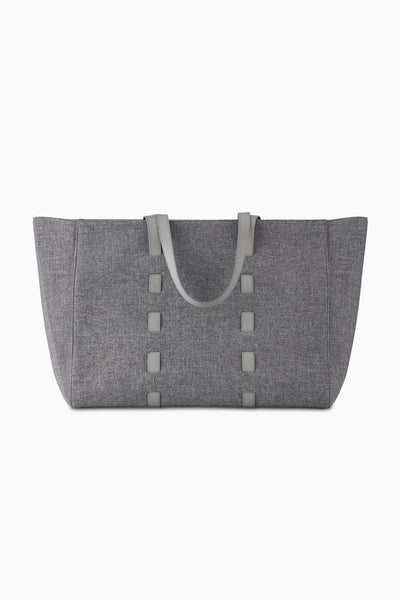 Grey Luxury Designer Cashmere Travel Tote Bag | Tyler Ellis Bristol