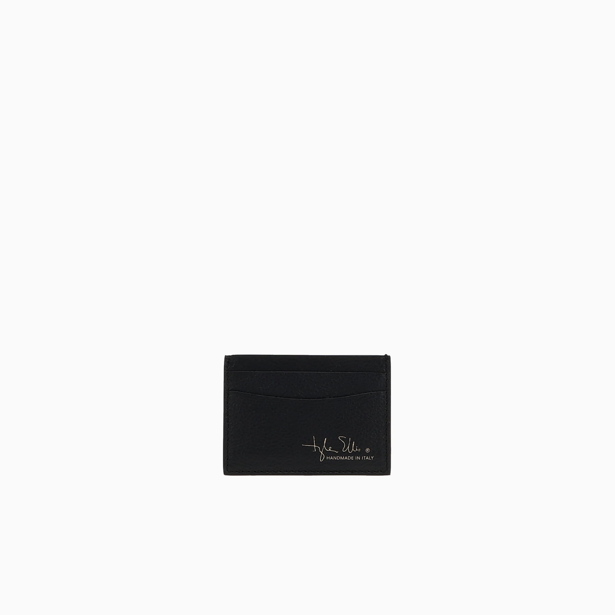 Black Leather Designer Card Holder Wallet | Tyler Ellis