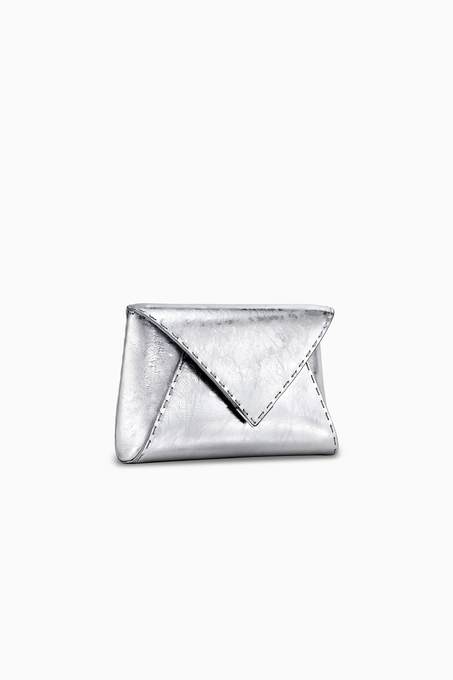 Silver Evening Clutch Bag - Designer Lee Pouchet Clutch | Tyler Ellis