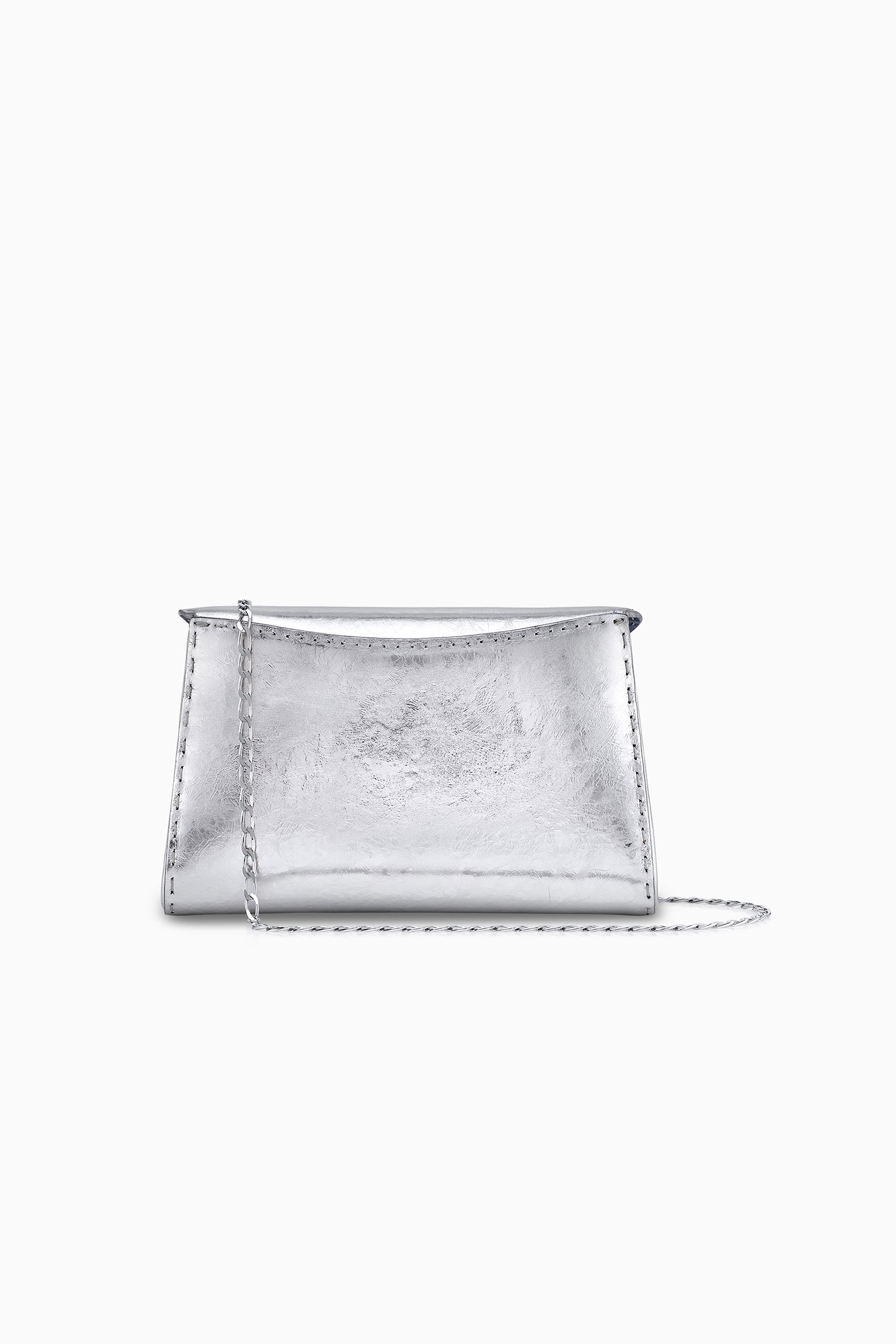 Silver Evening Clutch Bag - Designer Lee Pouchet Clutch | Tyler Ellis