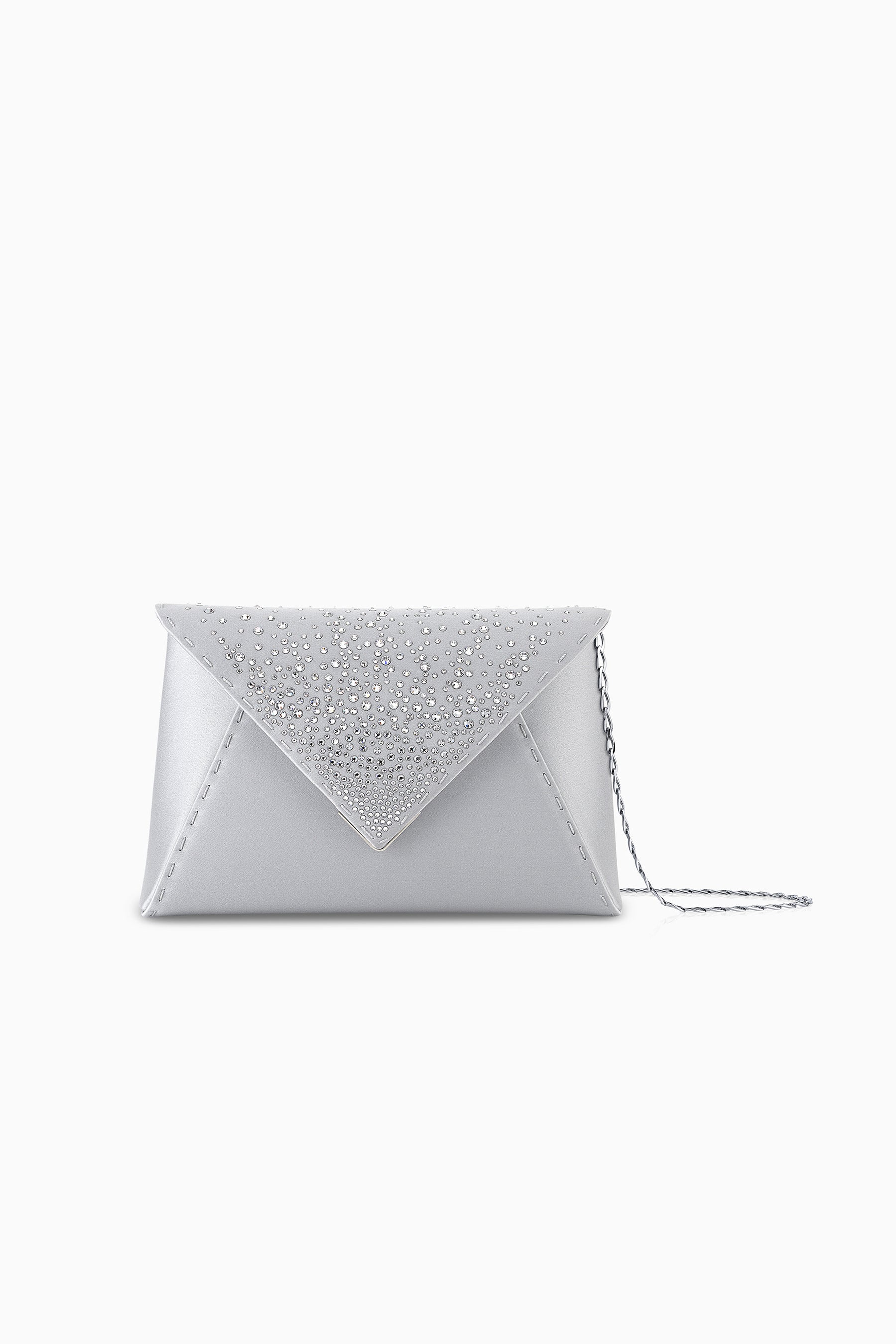 Silver Evening Clutch Bag - Designer Lee Pouchet Clutch | Tyler Ellis