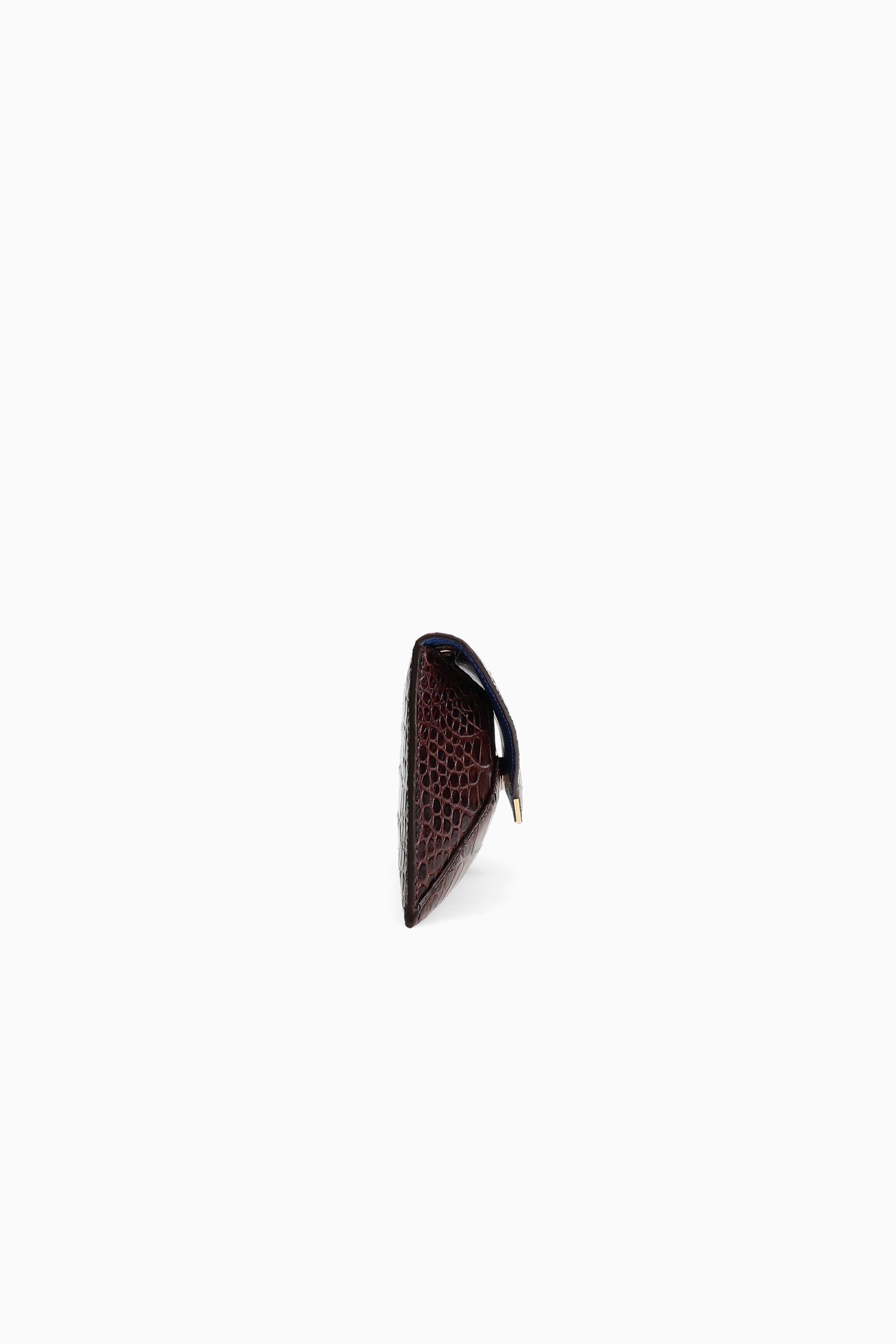 Luxury Brown East-West Designer Crossbody Clutch Bag | Tyler Ellis