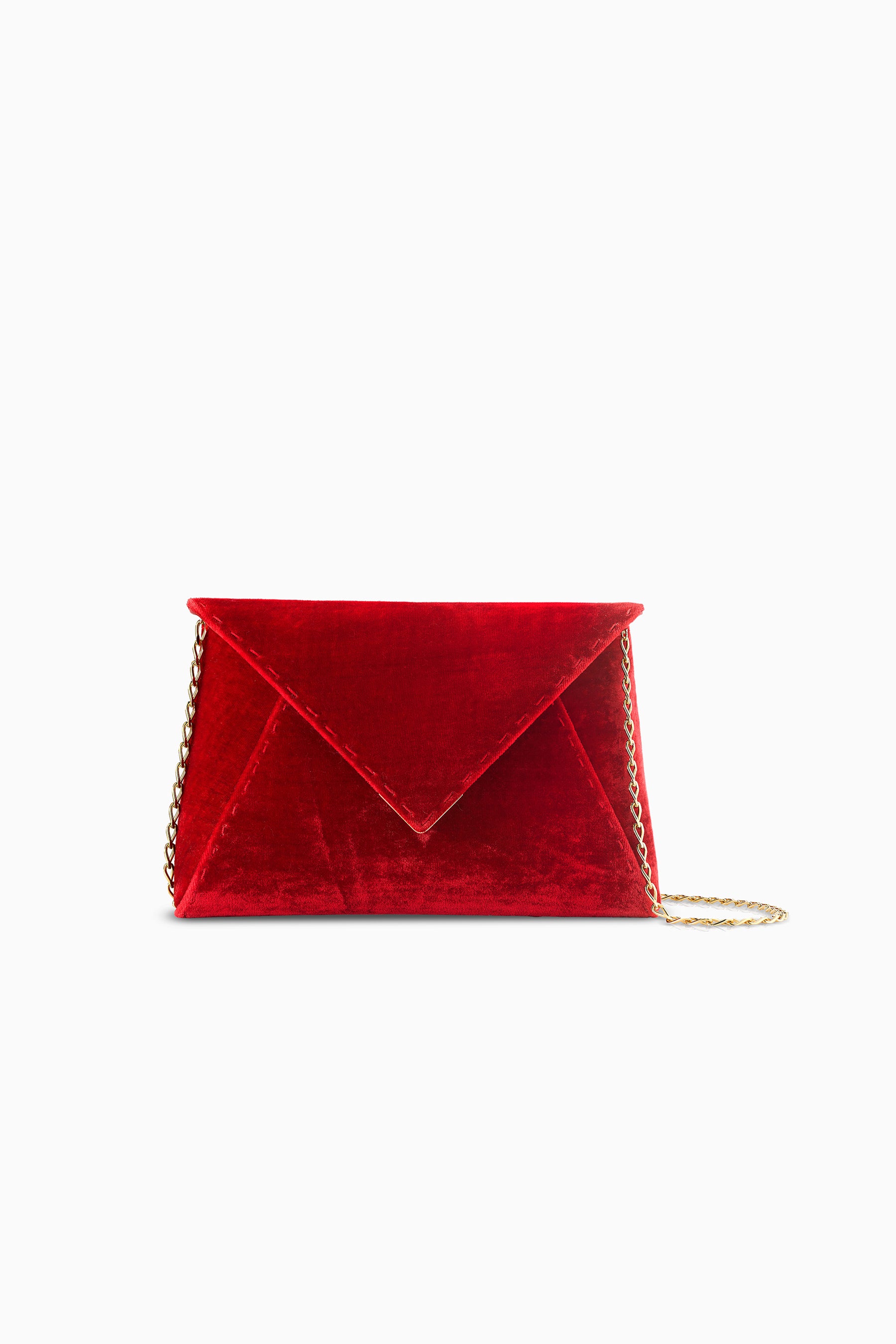 Red Evening Clutch Bag - Designer Lee 'Pouchet' Clutch | Tyler Ellis