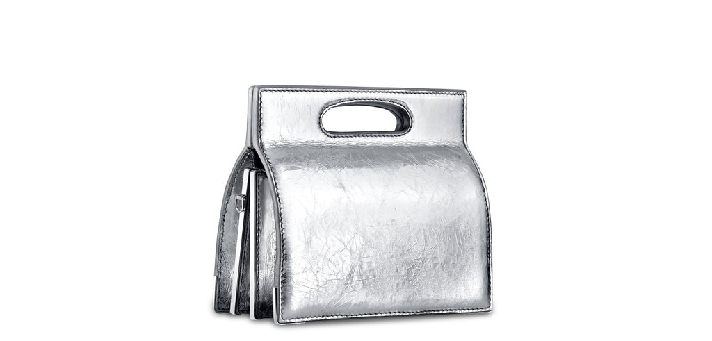 トートバッグ demeriel Tilda Flap Bag Mini Silver 드메리엘