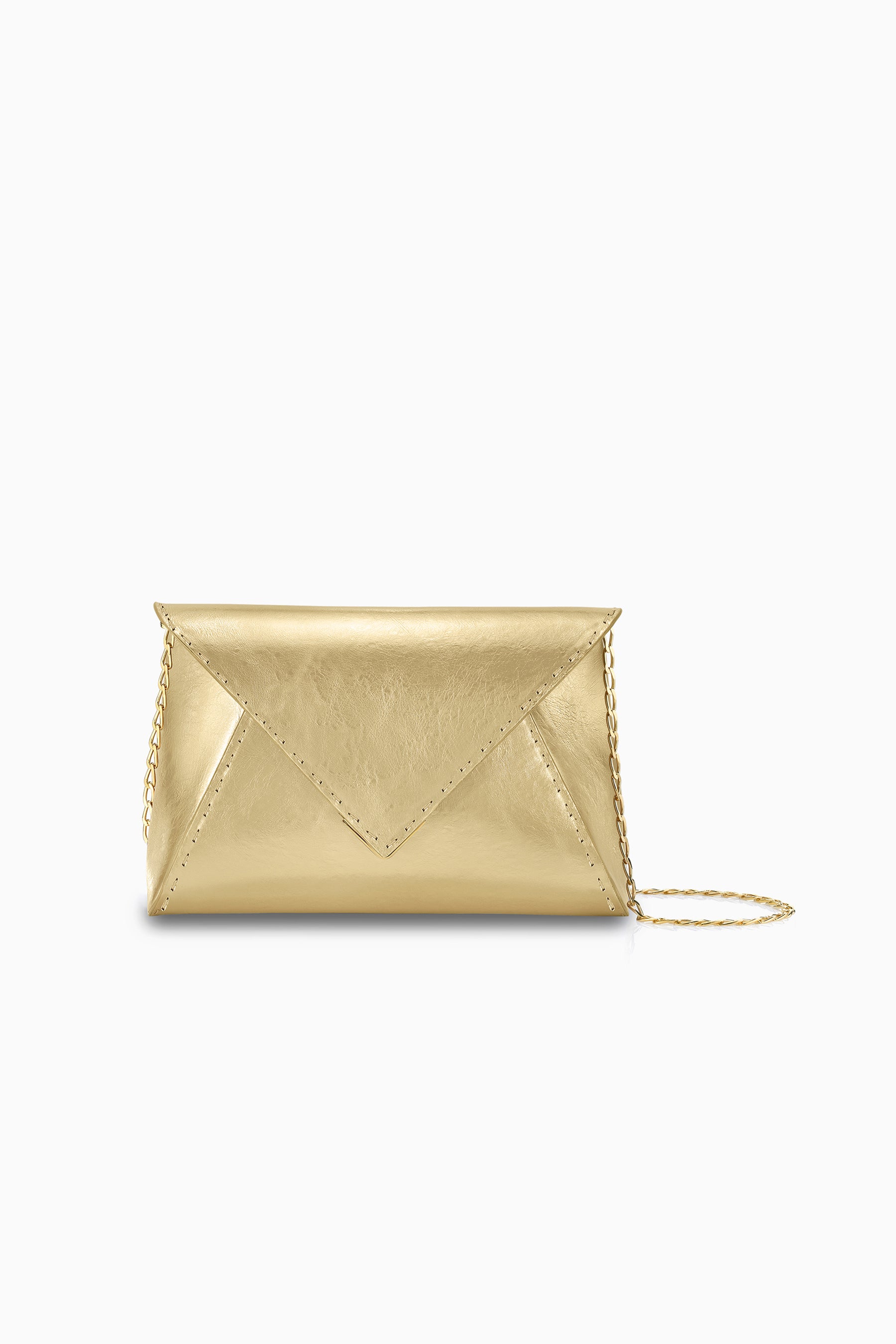 yuki⭐︎新品未使用 LETICIA HOOK-ALLURE(Gold) Gold Evening Clutch Bag - Designer Lee 'Pouchet' Clutch | Tyler Ellis
