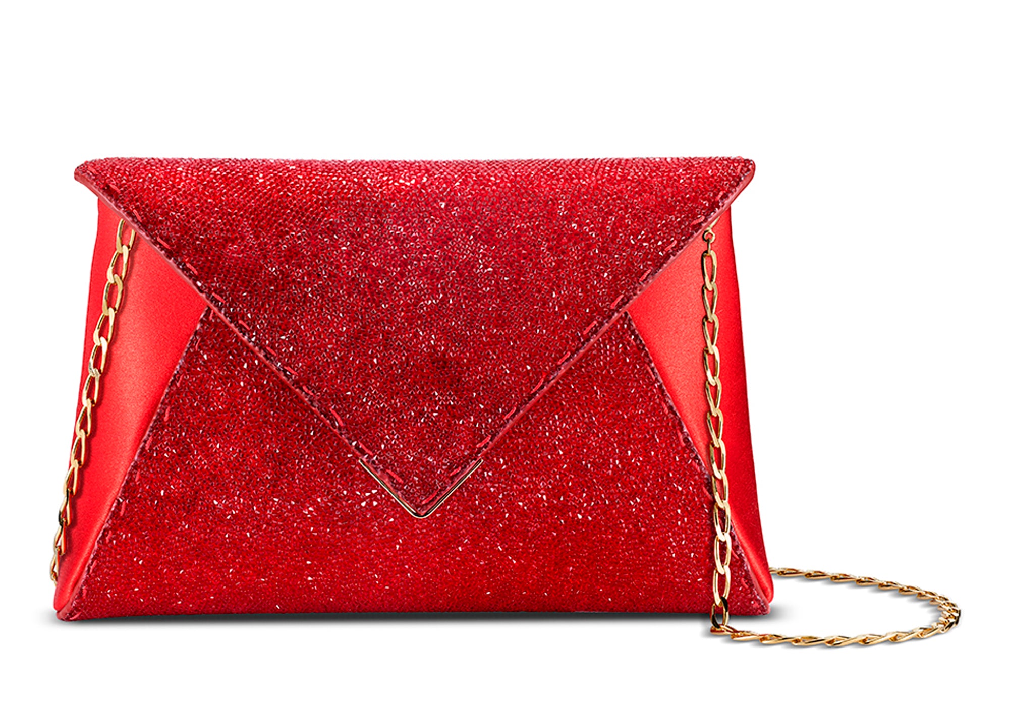 Crystal Flap Envelope Clutch