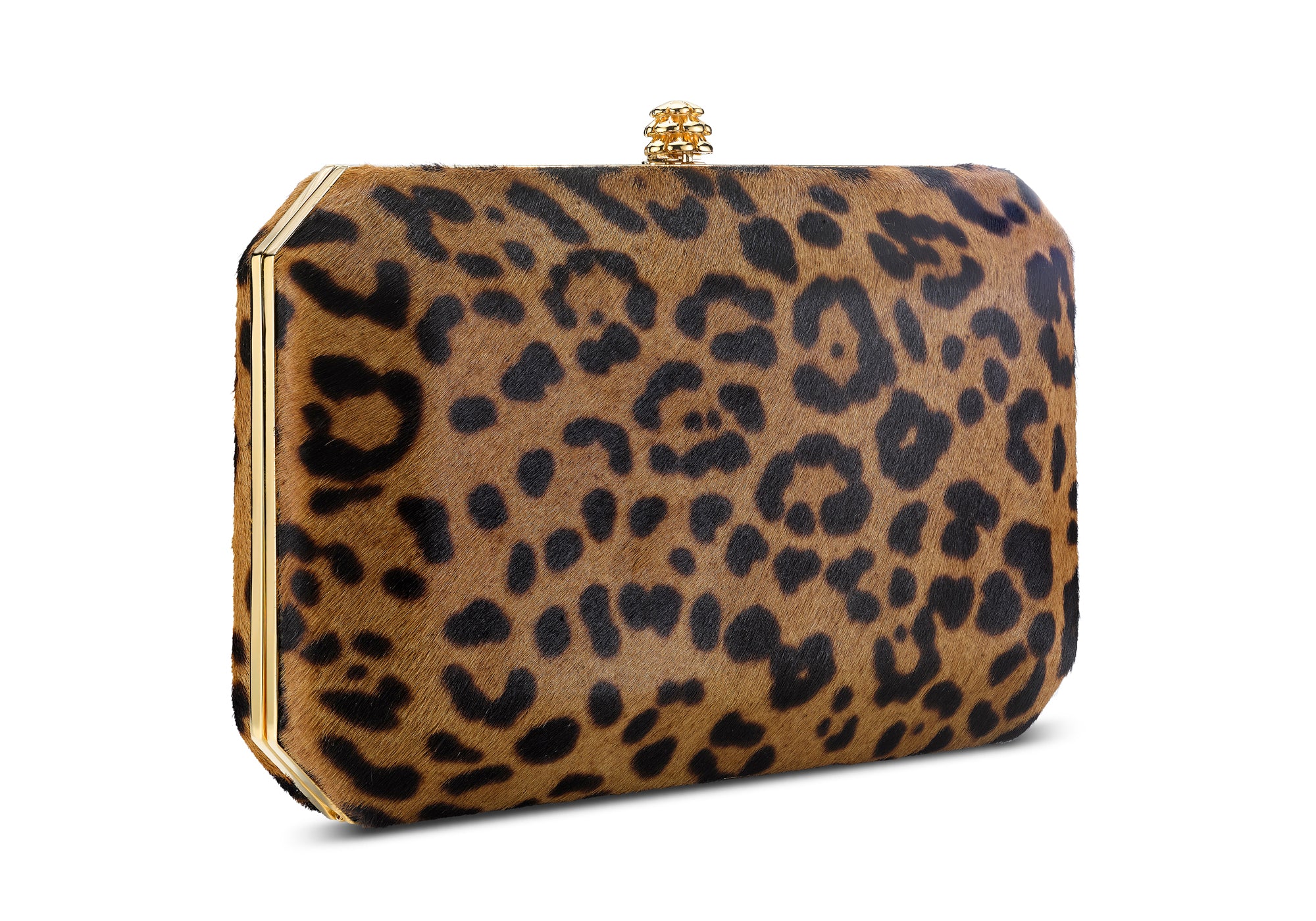 Rectangular Leopard Print Clutch Bag Evening Bag Animal 