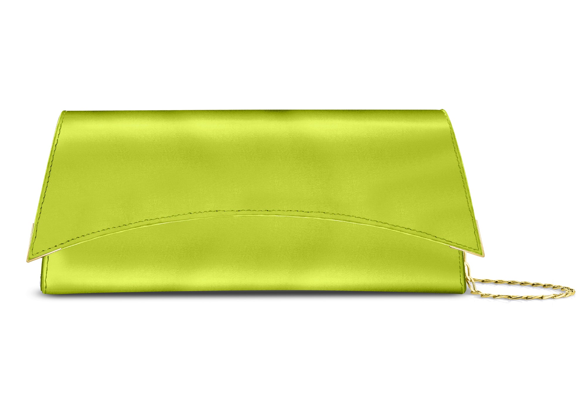 Lime Green Envelope Clutch Bag – Justbagzz