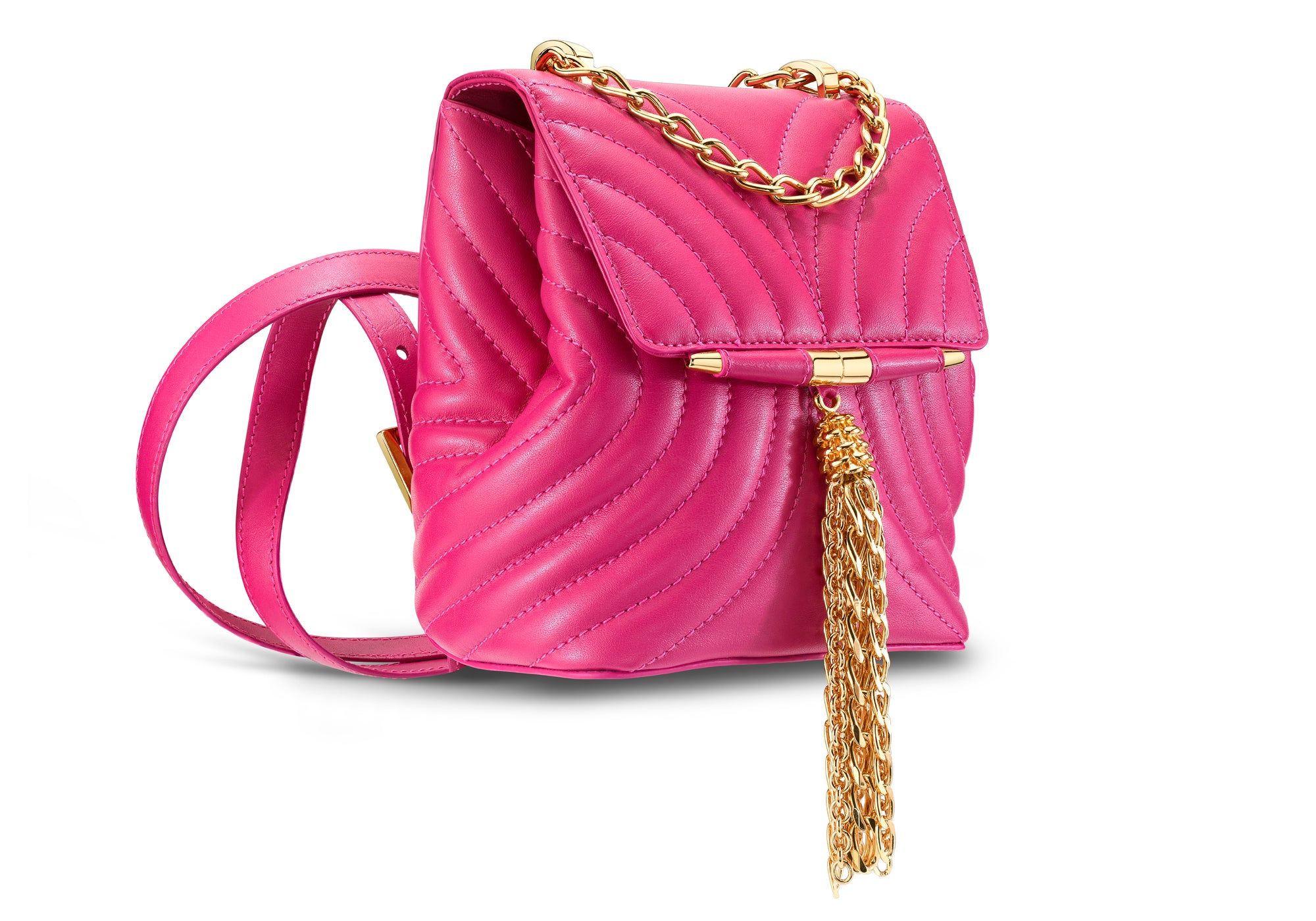 Neon Pink Compact Backpack Bag – Maisha Lifestyle International