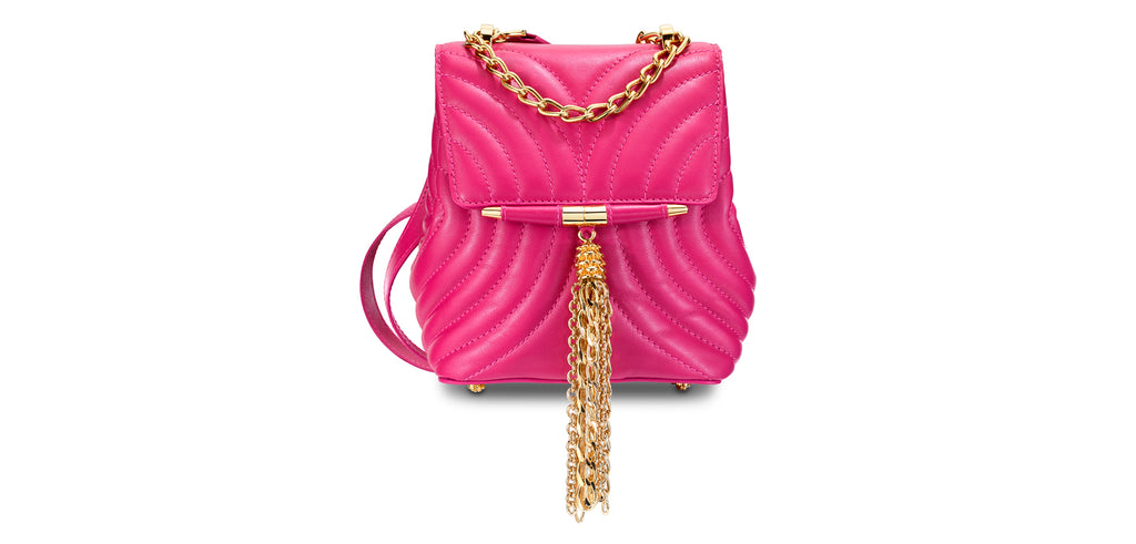 [Tiffany & Co.] ティファニー♡Mini Leather Backpack Elsa Peretti® backpack in black leather with lacquered Open